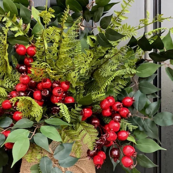 WINTER / HOLIDAY BASKET WREATH - Picture 4 of 4